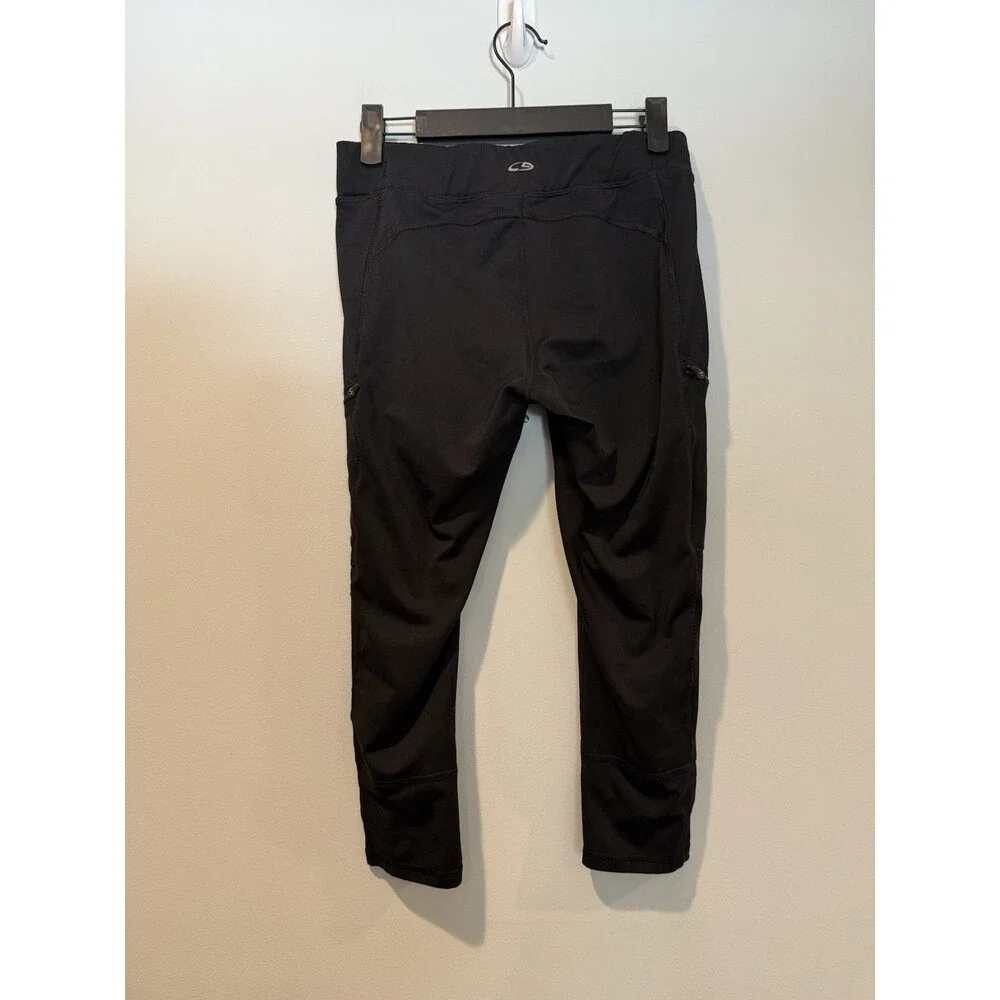 Champion Duo Dry Athletic Capris Women Medium Black Gym Athleisure Travel Yoga